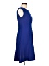 Evan Picone Solid Blue Casual Dress Size 10 - photo 4