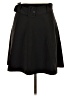 H&M 100% Polyester Solid Black Casual Skirt Size 10 - photo 1