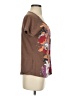 Eddie Bauer Floral Brown Short Sleeve T-Shirt Size S - photo 4