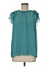 Ann Taylor LOFT 100% Polyester Teal Sleeveless Blouse Size M - photo 1