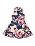 Bonnie Jean 100% Polyester Floral Blue Dress Size 7 - photo 1