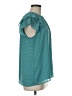 Ann Taylor LOFT 100% Polyester Teal Sleeveless Blouse Size M - photo 4