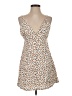 RVCA Animal Print Tan Casual Dress Size S - photo 1