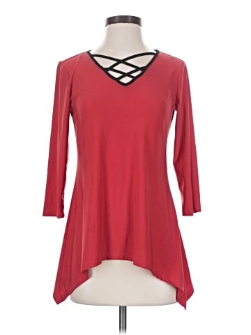 NY Collection 3/4 Sleeve Top (view 1)