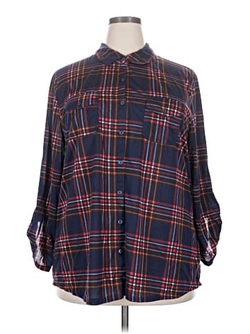 New York Laundry 3/4 Sleeve Blouse (view 1)