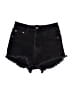 Zara Stars Black Denim Shorts Size 2 - photo 1