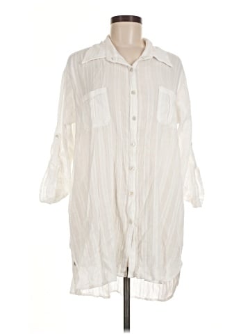 Helen Jon 3/4 Sleeve Button-Down Shirt (view 1)