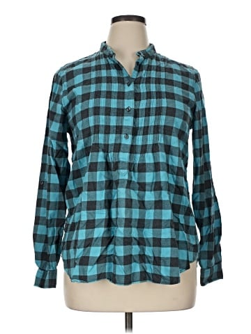 Lands' End Long Sleeve Button-Down Shirt (view 1)