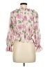 Topshop 100% Polyester Pink 3/4 Sleeve Blouse Size 8 - photo 2