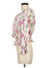 Topshop 100% Polyester Pink 3/4 Sleeve Blouse Size 8 - photo 5