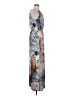 Venus Print Gray Cocktail Dress Size S - photo 4