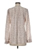 Joie 100% Silk Ivory Long Sleeve Silk Top Size M - photo 2