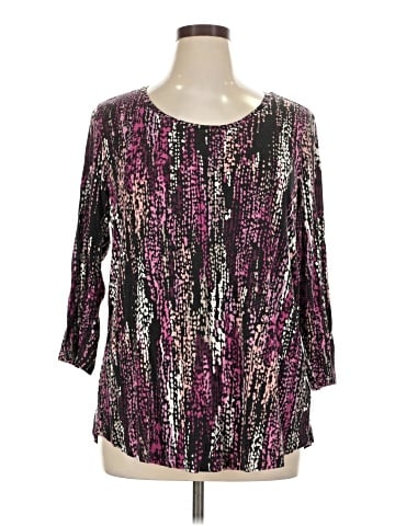JM Collection 3/4 Sleeve Blouse (view 1)