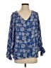 Vince Camuto 100% Polyester Blue 3/4 Sleeve Blouse Size S - photo 1