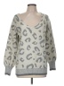Maurices Animal Print Silver Pullover Sweater Size M - photo 1