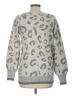 Maurices Animal Print Silver Pullover Sweater Size M - photo 2