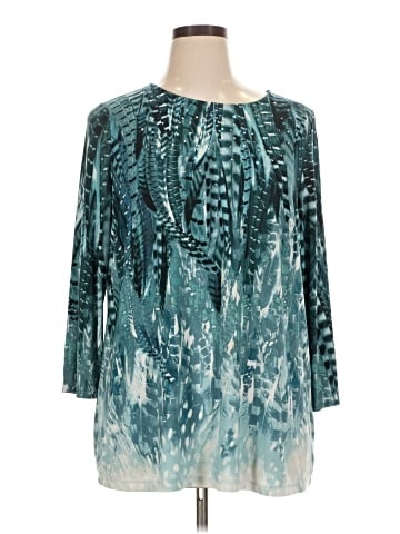 Susan Graver 3/4 Sleeve Blouse (view 1)