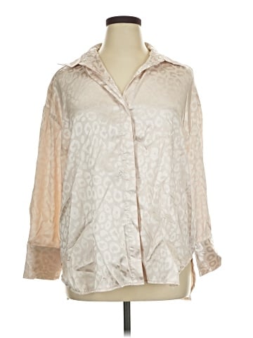 Glam Long Sleeve Button-Down Shirt (view 1)
