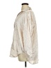 Glam 100% Polyester Tan Long Sleeve Button-Down Shirt Size L - photo 5