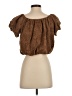 Unbranded Brown Short Sleeve Blouse Size S - photo 2