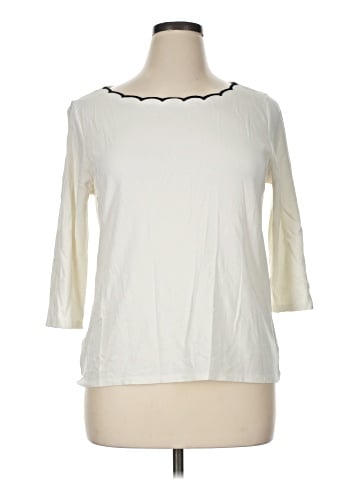 Ann Taylor Factory 3/4 Sleeve T-Shirt (view 1)