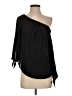 Express Outlet 100% Polyester Black 3/4 Sleeve Blouse Size S - photo 1