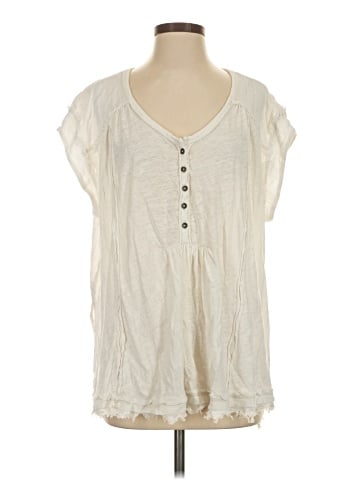 Free People Short Sleeve Blouse (view 1)