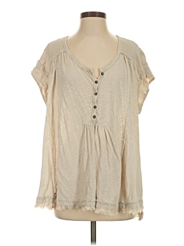 Free People Short Sleeve Blouse (view 1)