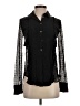 Marissa Webb 100% Nylon Black Long Sleeve Blouse Size S - photo 1