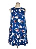 Apt. 9 Print Blue Casual Dress Size XL - photo 1
