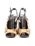 Donald J Pliner Animal Print Yellow Heels Size 6 - photo 2