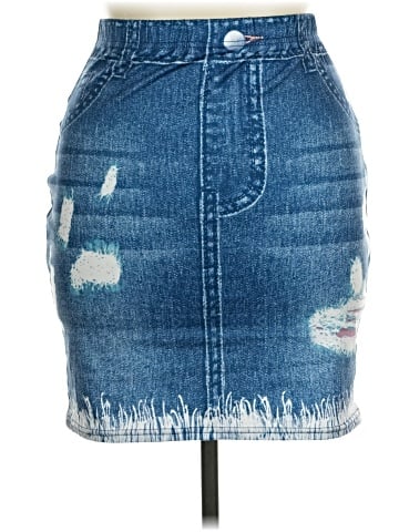 Unbranded Denim Skirt (view 1)