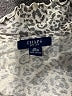 Chaps 100% Cotton Animal Print Ivory Long Sleeve Blouse Size XL - photo 7