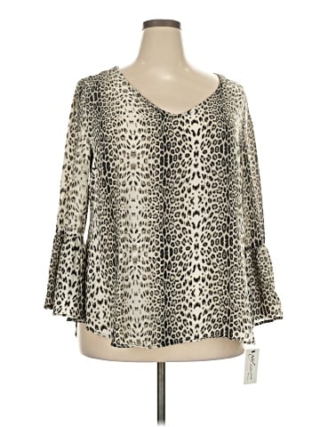 NY Collection 3/4 Sleeve Blouse (view 1)