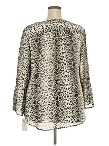 NY Collection 3/4 Sleeve Blouse (view 2)