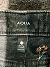 Aqua Floral Black Denim Shorts Size 27 waist - photo 3
