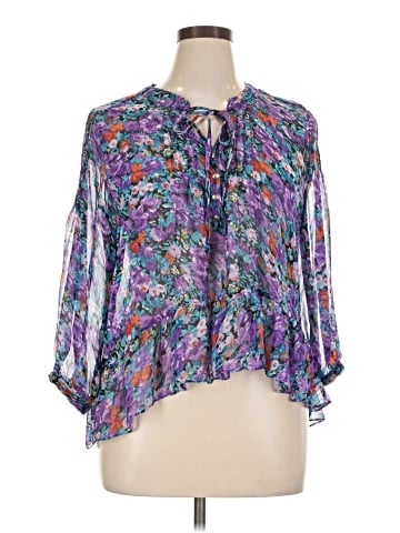 NY Collection 3/4 Sleeve Blouse (view 1)