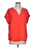 Gap Outlet 100% Rayon Red Short Sleeve Blouse Size L - photo 1
