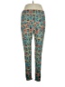 Lularoe Print Teal Casual Pants Size 1X (Tall & Curvy) - photo 1