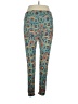 Lularoe Print Teal Casual Pants Size 1X (Tall & Curvy) - photo 2