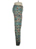 Lularoe Print Teal Casual Pants Size 1X (Tall & Curvy) - photo 4