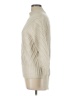 Catherine Malandrino Chevron-herringbone Ivory Turtleneck Sweater Size L - photo 5