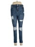 Topshop Hearts Blue Jeans Size 34 waist - photo 1