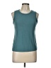 Halogen Teal Sleeveless T-Shirt Size L - photo 1