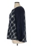 Weekend Suzanne Betro 100% Polyester Argyle Blue 3/4 Sleeve Blouse Size XL - photo 5