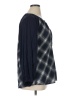 Weekend Suzanne Betro 100% Polyester Argyle Blue 3/4 Sleeve Blouse Size XL - photo 4