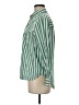 J.Crew 100% Cotton Stripes Green 3/4 Sleeve Button-Down Shirt Size 6 - photo 5