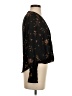 Halogen 100% Polyester Floral Black Long Sleeve Blouse Size XXS - photo 4