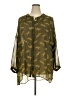 Cato 100% Polyester Green 3/4 Sleeve Blouse Size 20w - photo 1