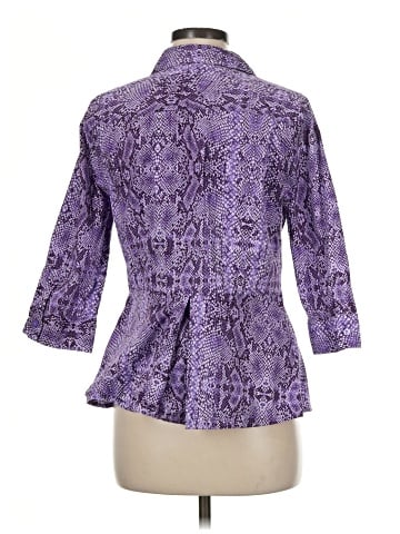 Dana Buchman 3/4 Sleeve Button-Down Shirt (view 2)